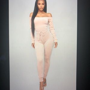 Fashion Nova Velour Jumpsuit